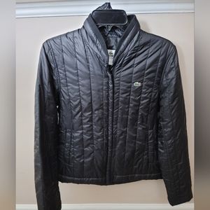 Lacoste Black Quilted Nylon Jacket